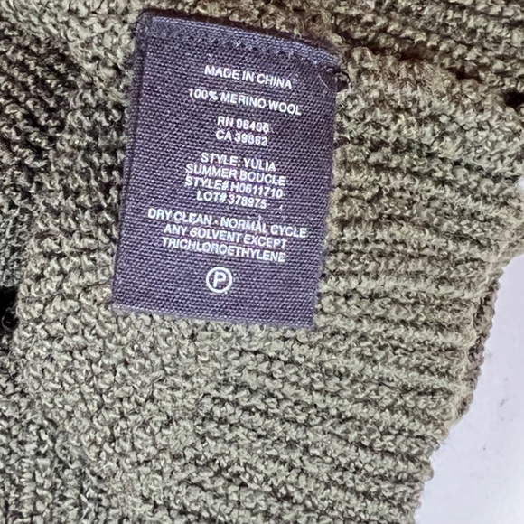 Theory Womens Black Cable Knit Wool Crew Neck Pullover Sweater Top Size P - Picture 6 of 10